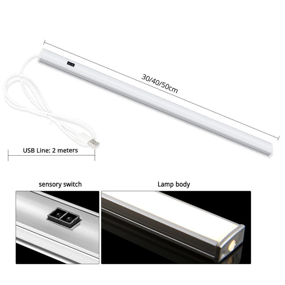 STEVVEX USB Powered Smart LED Kitchen Light with  Hand Sweep Sensor Lamp High Brightness Back light for Cabinet Wardrobes Drawer . - SJB-DIAMOND ELITES