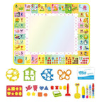 Coolplay 100x100cm Magic Water Drawing Mat Doodle Mat & 4 Drawing Pens & 1 Stamps Set Painting Board Educational Toys for Kids - SJB-DIAMOND ELITES