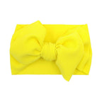Baby Girls Headband Toddler Big Bow Hairband Cute Solid Stretch Turban For Baby Girls