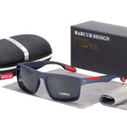 BARCURTR90 Ultralight Polarized Sunglasses for Men Vintage Square Eyewear with UV400 Protection for Summer Stevvex