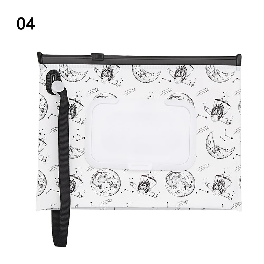 NEW Portable EVA Baby Wet Wipe Holder Case Reusable Refillable Wet Wipe Bag Tissue Box Snap-Strap Cosmetic Pouch Home Storage Lootquake LLC