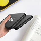 Women Elegant Black Initial Letter A-Z Love Heart Couples Phone Case For iPhone 13 12 Pro Max Mini Luxury Soft Silicone Cover Name Letter Case Stevvex