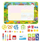 Coolplay 100x100cm Magic Water Drawing Mat Doodle Mat & 4 Drawing Pens & 1 Stamps Set Painting Board Educational Toys for Kids - SJB-DIAMOND ELITES