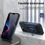 Slide Camera Cover Kickstand Card Wallet Case for iPhone11 X XS 8  Shockproof Protective Phone Case  Wallet Case for iPhone With Sliding Camera Case With Kickstand Magnetic Adjustable Ring Holder Stevvex