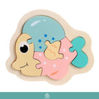 Wooden Children Colorful Animal Stevvex Puzzle for Toddler Creative Puzzle Early Educational Toys for Boys and Girls 2-4 - SJB-DIAMOND ELITES