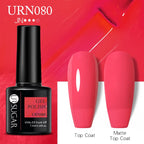 UR SUGAR 7.5ml Nude Glitter Color Gel Nail Polish Winter Warm Color Series Semi-permanent Varnish Professionals Manicure