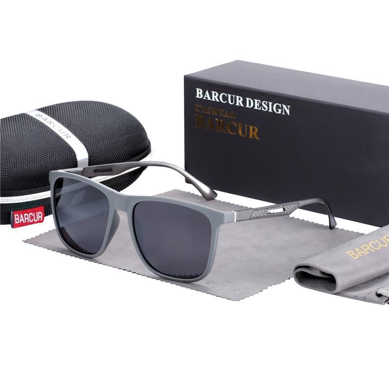 Square High Quality Titanium  Sunglasses for Men Polarized Sunglasses With Mirror Gradient Glasses Titanium  TR90 Frame Oculos De Sol gafas and UV400 Protection - SJB-DIAMOND ELITES