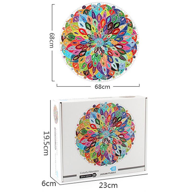 1000pcs Modern Round Puzzles Toys Puzzles Educational Toys Puzzles For Adults Interesting Goods Learning And Education Moon and Planets Puzzles - SJB-DIAMOND ELITES