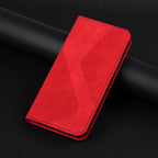 Luxury Blue Flip Wallet Case For iPhone 14 13 12 Mini Plus 11 Pro Magnetic Cards Phone Cover Magnetic PU Leather Phone Case Classic S-shaped Simple Flip Wallet Cover Stevvex