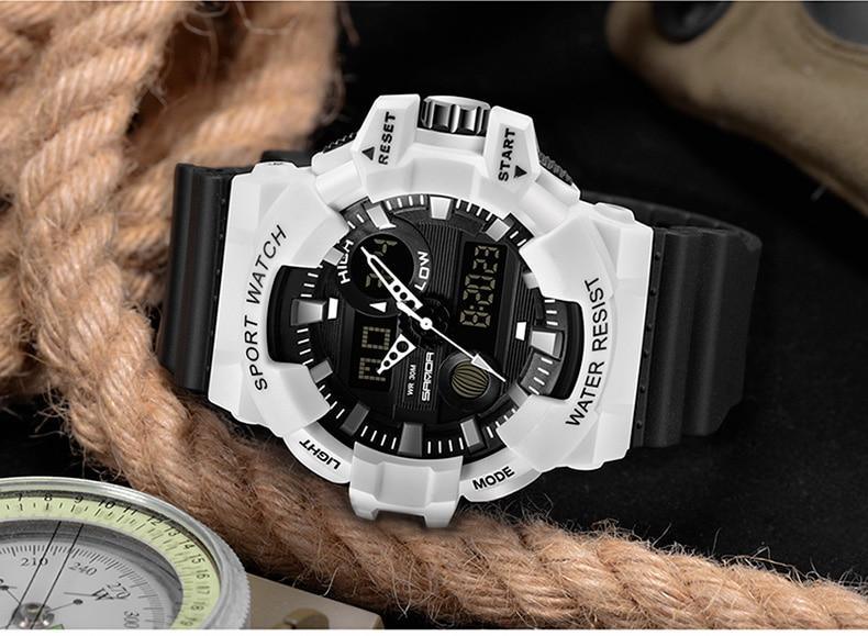 Sport Men Watches White G style Watch In LED Digital Style Waterproof 30M Casual Luxury Elegant Style  Relogios masculino - SJB-DIAMOND ELITES