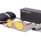 Luxury Elegent Original Night Vision Glasses Luxury Brand Night Driving Glasses For Women and Men With UV400 Protection - SJB-DIAMOND ELITES