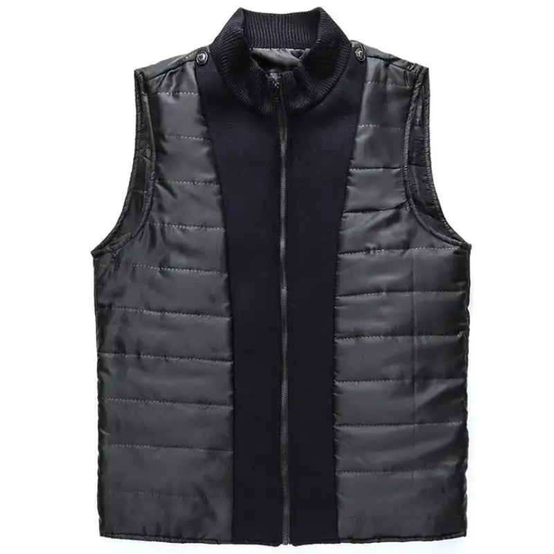 Woolen Coat Men Winter Windbreaker Long Thick Wool Jackets abrigo hombre Man Stand Collar Single Breasted With Vest Woolen Coats