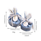 Cloth Easter Bags Cute Bunny Gift Packing Bags Wholesale Rabbit Chocolate Candy Bags Wedding Birthday Party Decoration 2025 New Lootquake LLC