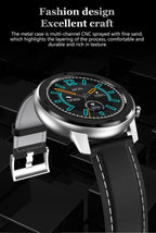 Modern Full Round Touch Display Smart Watch for Men In Business Luxury Style With IP68 Waterproof Protection and Heart Rate Blood Pressure Monitor 5 Days Standby Smartwatch - SJB-DIAMOND ELITES