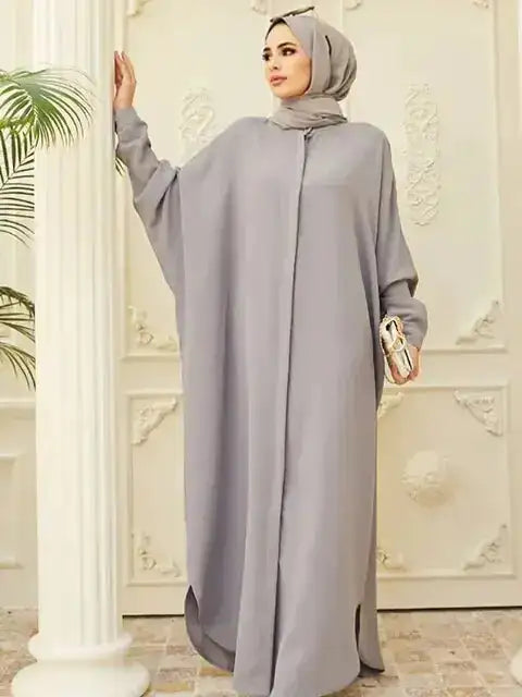 Fashion Single Breasted Muslim Dresses Lootquake LLC