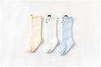 White Baby Sock Non Slip Cotton Long Socks Newborn Knee High Socks For Baby Girls Super Elastic Cute Design Stevvex