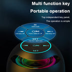 New Mini Bluetooth Speaker Wireless Bluetooth Sound Box with LED Display Alarm Clock Hifi TF Card MP3 Music Play For PC Phone Lootquake LLC