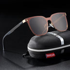 New Luxury Elegent Polarized Square Sunglasses Temples Sun Glasses for Men and Women With UV400 Protection - SJB-DIAMOND ELITES
