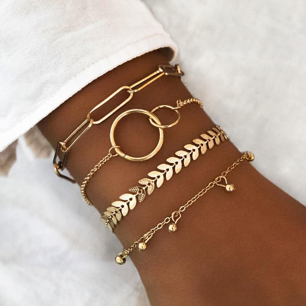 Modern Fashion New Luxury Different Style Elegant Elephant Tree Of Life Tassel Chain Bracelet Sets For Women Jewelry Trend Sets For Her - SJB-DIAMOND ELITES