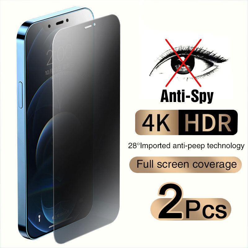 Full Cover Anti-Spy Screen Protector For iPhone 11 12 13 PRO MAX Privacy Glass For iPhone 14 Pro 8 Plus XS Max XR Tempered Glass Anti-Spy  Privacy Screen Protector for iPhone Stevvex