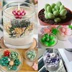 Succulent Plant Candle Mold 3D Succulent Silicone Mold Is Used for Scented Candle Resin Casting, Dessert Cake Decoration Lootquake LLC