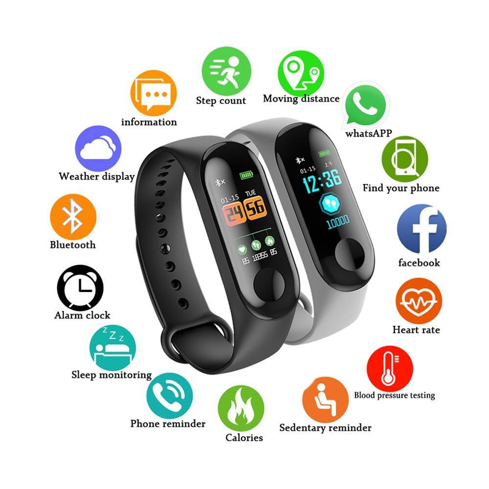 Bluetooth Sport Smart Watch For Men and Women Smartwatch For Android and IOS Sistems With Fitness Tracker Electronics Smart Clock Band Smartwach - SJB-DIAMOND ELITES