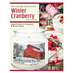 TD Courtside Market Snow Scented Candle Glass Jar with Glass Lid for Farm Decor Lootquake LLC