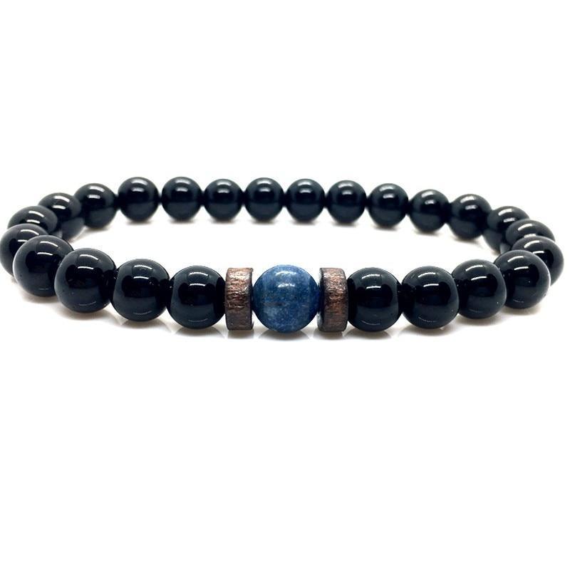 Lava Stone Men Wrist  Bracelet Natural Moonstone Bead Tibetan  Chakra Diffuser Bracelets For Men Jewelry Cool Gifts - SJB-DIAMOND ELITES