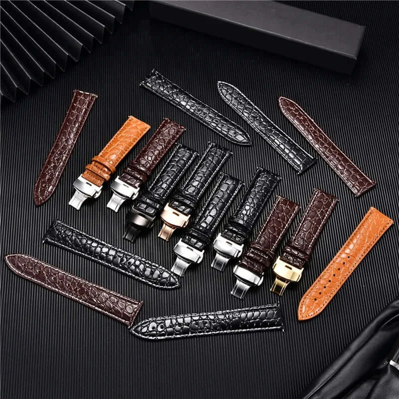 Ticwatch Crocodile Pattern Leather Band - Rugged and Durable - SJB-DIAMOND ELITES