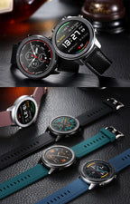 Modern Full Round Touch Display Smart Watch for Men In Business Luxury Style With IP68 Waterproof Protection and Heart Rate Blood Pressure Monitor 5 Days Standby Smartwatch - SJB-DIAMOND ELITES
