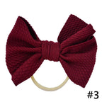 Headband Bow Girl Headbands Nylon Elastic Hair Accessories Photography Props For Baby Girls In Elegant Design
