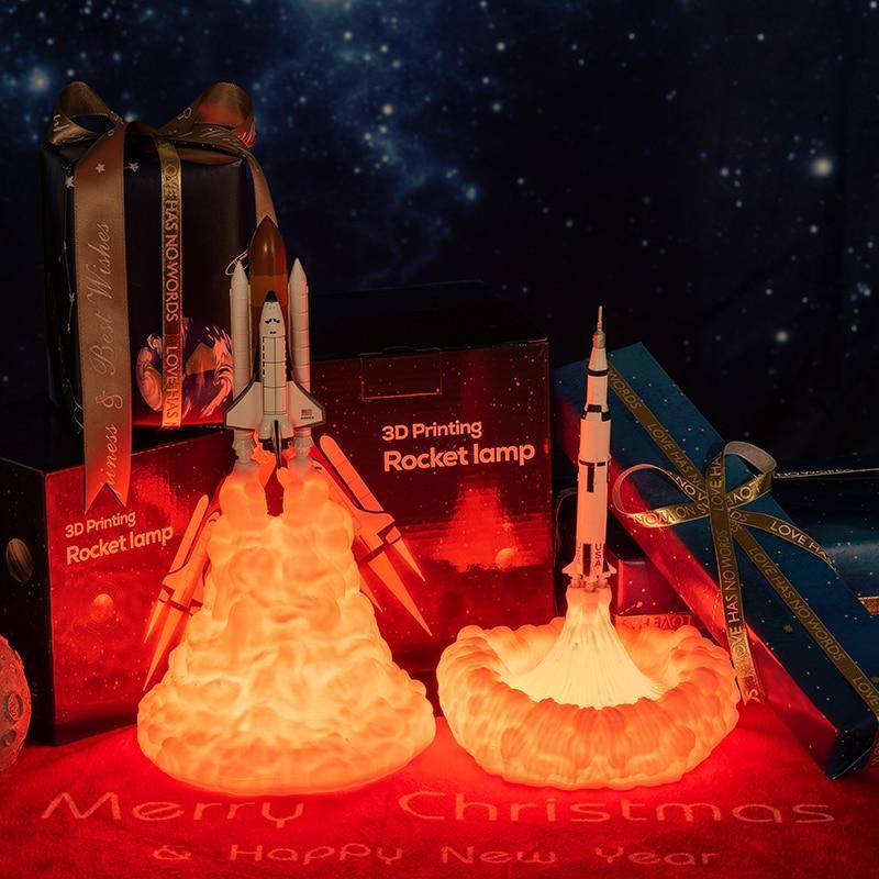 New 3D Print Space Shuttle Lamp Night Light For Space Fans Moon Lamp Rocket Lamp As Room Decoration - SJB-DIAMOND ELITES