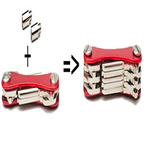 Smart key chain Mini Keychain Compact Key Decorative Holder Clip Home Storage Metal key Clip Aluminum Organizer Keychain Outdoor