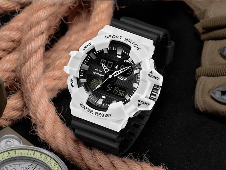 Sport Men Watches White G style Watch In LED Digital Style Waterproof 30M Casual Luxury Elegant Style  Relogios masculino - SJB-DIAMOND ELITES
