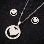 Stainless Steel Love Heart Necklaces For Women