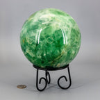 Huge Green Fluorite "Canon Ball" Sphere w/t Stand 153mm
