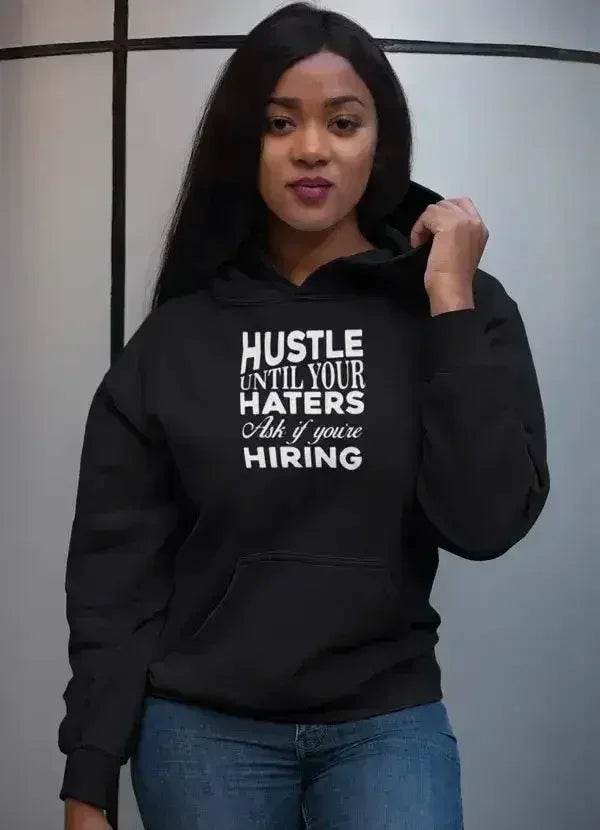Hustle Until Haters Women Hoodie - SJB-DIAMOND ELITES