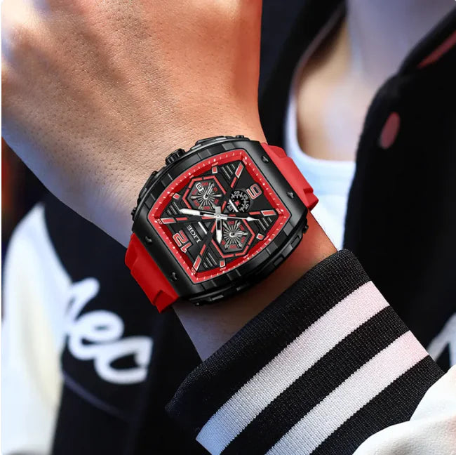 LIGE Men's Elite Sport Waterproof Quartz Watch with Luminous Dial Pi-Mart