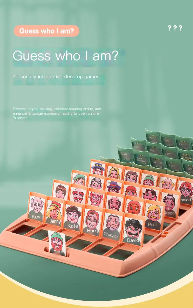 Guess Who? Logic Card Game