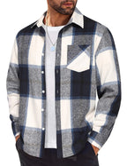 COOFANDY Mens Button Up Shirts Long Sleeve Plaid Shirts Casual Button Down Shirts Regular Fit Fall Jackets Lootquake LLC