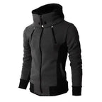 Men's Zip Up Hooded Jacket - Casual Slim Sports Cardigan Pi-Mart
