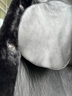 Genuine Shearling Merino Lamb Leather Coat by Punto Leather - SJB-DIAMOND ELITES