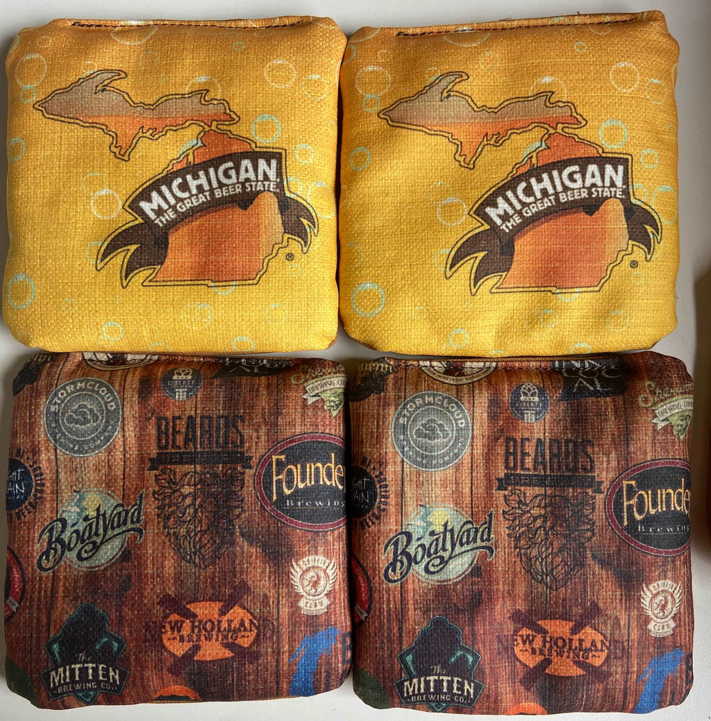 Michigan Brewery Cornhole Bags (set of 8) blastcornhole