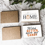 Witch Better Have My Candy Wooden Halloween Sign 6 X 4 X 1 Inch Rustic Orange Black Decor BandsCo Straps