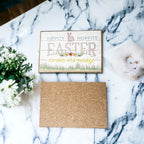 Easter Spring Floral Block Signs Set - Watercolor Bunny and Hippity Hoppity BandsCo Straps