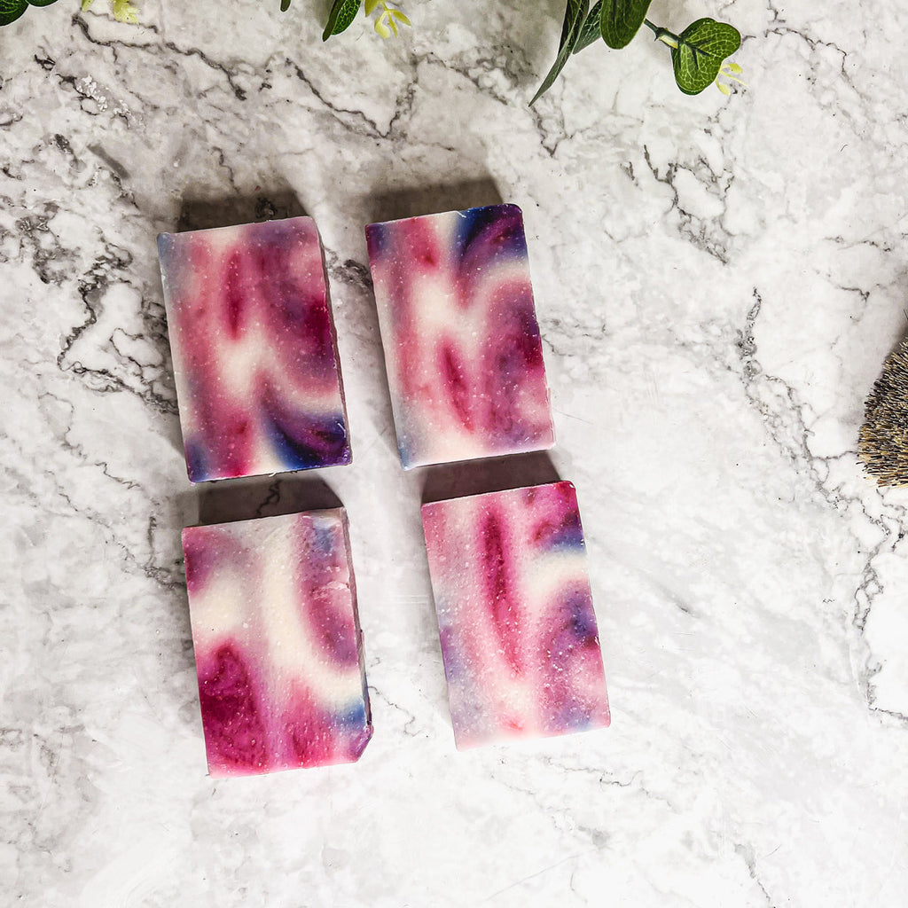 Love Spell Fruity Perfume Soap Bar 4.5oz Handcrafted Organic Natural Fragrance BandsCo Straps