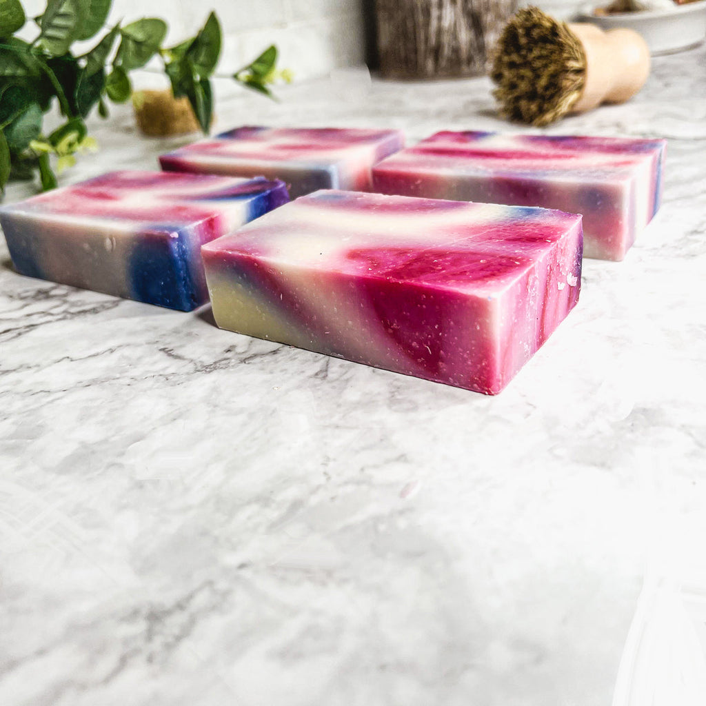 Love Spell Fruity Perfume Soap Bar 4.5oz Handcrafted Organic Natural Fragrance BandsCo Straps