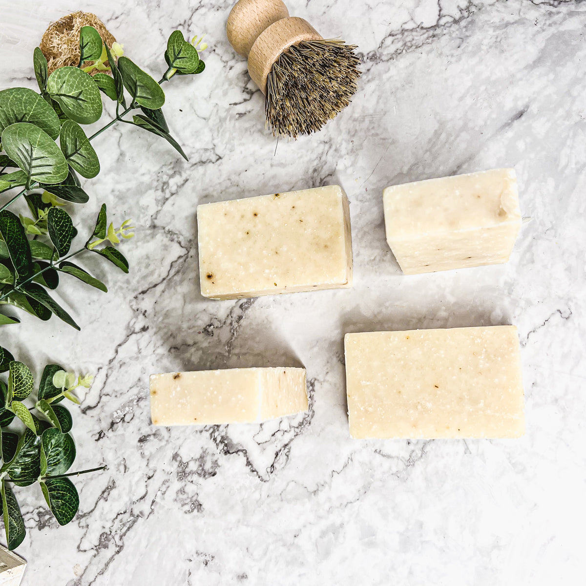Spearmint Basil Body Scrub Sea Salt Oatmeal Exfoliant Refreshing Peppermint Leaves 8 Oz BandsCo Straps