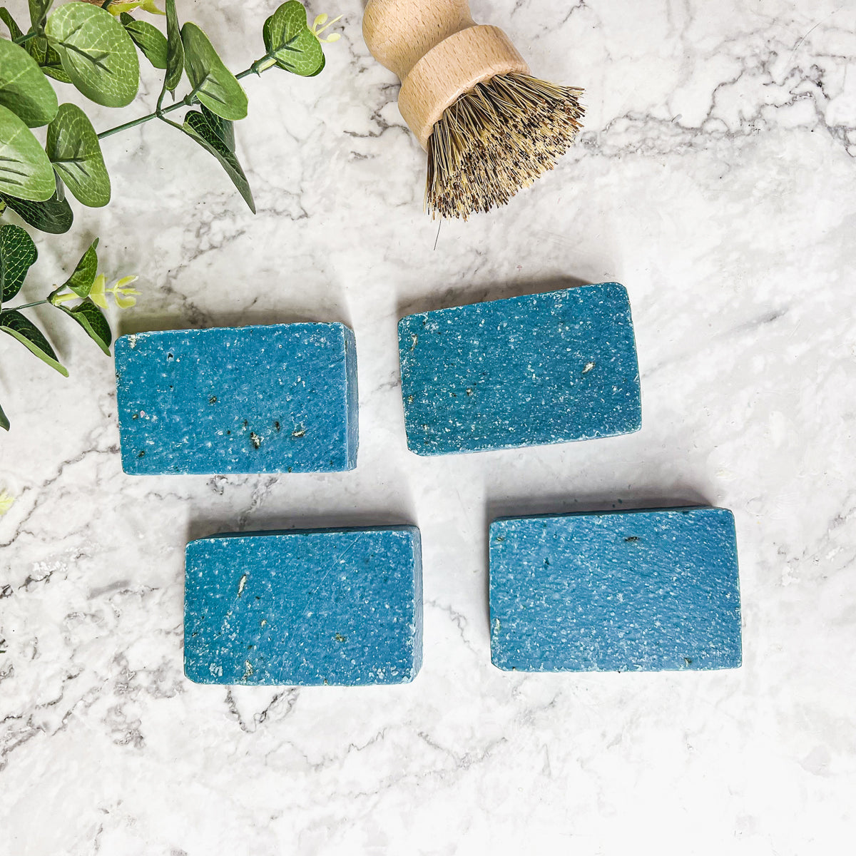 Blueberry Oatmeal Sea Salt Exfoliating Soap Bar With Ground Oats Gentle Blueberry Scent BandsCo Straps
