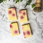 Honeysuckle Rose Petal Soap 4.5oz Organic Cold Pressed Handmade Fragrance BandsCo Straps